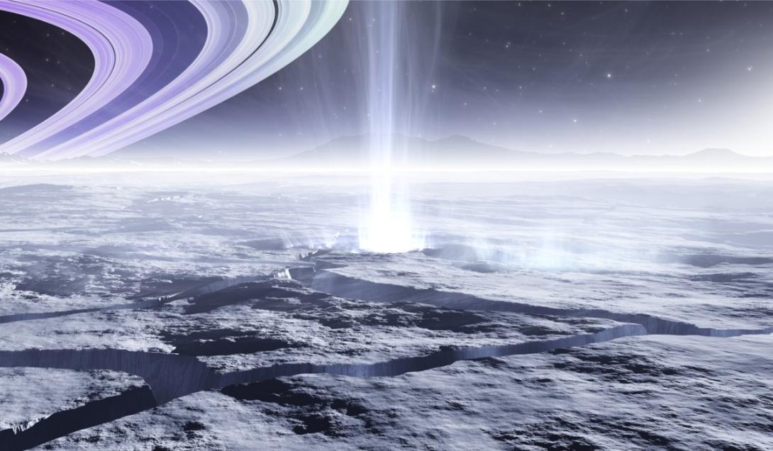 Detectaron un chorro de vapor de agua de 10 mil km saliendo de una luna de Saturno-0